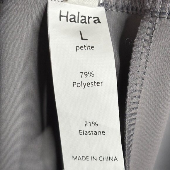 Halara Flex High Waisted Pocket Straight Work Pants - Silent Storm (Gray) - LP - Picture 9 of 11